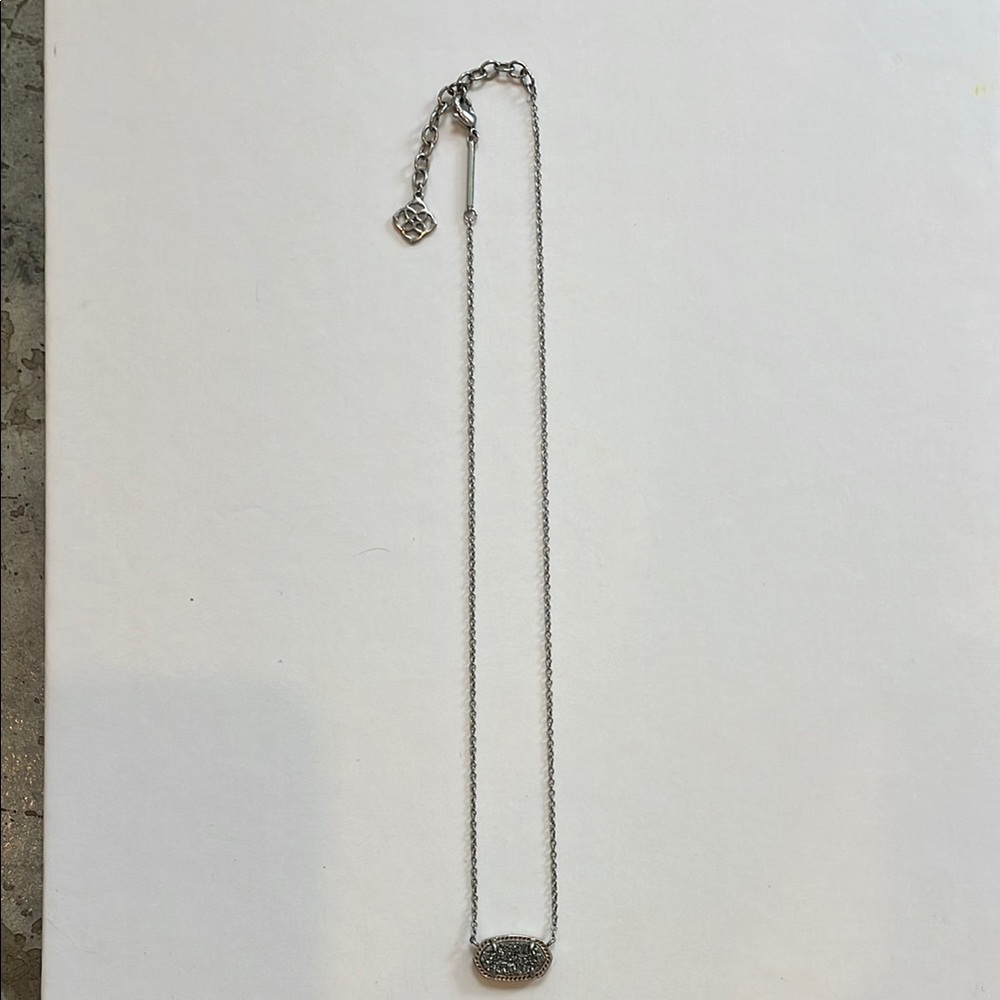 Kendra Scott druzy stone Elegant Silver Necklace